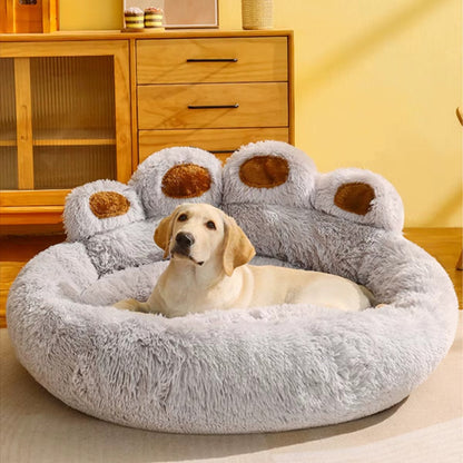 Peteva™ Calming Plush Dog Bed – Warm & Cozy Sleep Nest