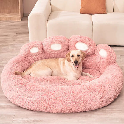 Peteva™ Calming Plush Dog Bed – Warm & Cozy Sleep Nest